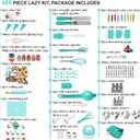 Cake Decorating Kit,Piping Bags and Tips Set,Cake Decorating Supplies,Frosting Piping Kit,Cake Baking Supplies for Beginners (488PS)