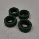 1/10 RC On-Road Car Tyres, 65mm Rubber RC Tire for 1/10 HSP Tamiya HPI Kyosho RC On Road Run-flating Car (Green)