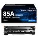85A CE285A High Yield Toner Cartridge Compatible Replacement for HP CE285A 85A Works with LaserJet P1102w P1102 P1109W M1217nfw M1212 M1212nf M1217 Printer (1 Pack, Black)
