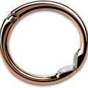 Clipa Bag Hanger - The Ring That Opens Into a Hook, Closes Automatically | Hangs Almost Anywhere in Just 1/2" of Space | Holds 33 lbs Yet Weighs Only 1.6 oz | 8 Styles | (Polished Copper)