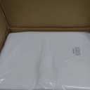 BESTVIP 6 Pack 120" White Round Fabric Tablecloths | Fits 48"-78" Tables | Polyester Washable Decorative Table Cloth Cover for Wedding, Reception, Banquet, Birthday, Parties, Buffets, Restaurant