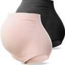 SunnyBuy Women's High Waist Over The Bump Maternity Underwear, Medium