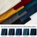 RYB HOME Blue Velvet Curtains 84 inches - Blackout Curtains for Living Room, Thermal Insulated Noise Reducing Panels Soft Luxury Window Decor for Kids Bedroom, Navy Blue, W52 x L84 inches, 2 Panels
