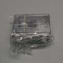 YETLEBOX Waterproof Electrical Box Dustproof Junction Box Weatherproof IP67 ABS Plastic Enclosure Switch Router Project Box with Mounting Plate with Wall Bracket 2 Cable Glands Clear 5.9"x3.9"x2.8"