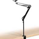 Overhead Phone Mount with Adjustable Arm and Desk Clamp, Camera Desk Mount Fit for DSLR iPhone Webcam Ring Light, Phone Holder Fit for YouTube TikTok Photography Video Recording