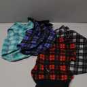 Weewooday 4 Pieces Winter Fabric Dog Sweaters with Leash Ring Soft Fleece Vest Pullover Pet Jacket Warm Dog Clothes Coats for Pet Puppy Cats Chihuahua L (Neck:13.8-15 Chest:18.9-19.7)