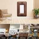 North American Walnut Switchplates and Outlet Covers Decorative Solid Wood Light Switch Cover for Stylish Dcor