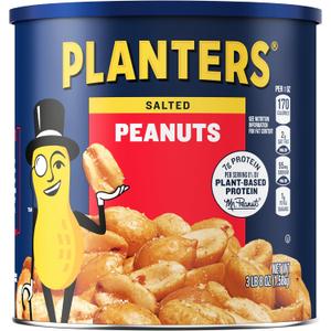 Planters Salted Peanuts, 56 oz Canister), 56 Ounce, Pack of 1, Best By: 18/05/2027