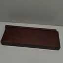 Love-KANKEI Floating Shelves Wall Mounted Set of 2, 17 Inch Rustic Wood Wall Shelves for Storage, Bedroom Living Room Bathroom Kitchen Office and More Dark Walnut