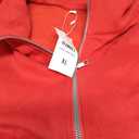 ATHMILE Womens Sweatshirts Half Zip Cropped Pullover Fleece Quarter Zipper Hoodies Fall Winter Fashion Outfits Red XL