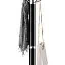 Metal Coat Rack Stand with Natural Marble Base, Modern Coat Rack Freestanding, 360Rotary Coat Racks with 14 Hooks, Heavy Duty Coat Hall Tree Hanger Stand for Entryway, Office