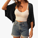 GRACE KARIN Womens Crochet Summer Cardigan Shrug 2025 Lightweight Open Front Hollow-out Batwing Cardigan Sweater Outwear S