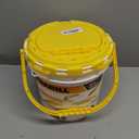 Frabill 2.2 Gallon Bait Bucket, White and Yellow (4820)