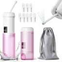 Peri Bottle with 8 Replaceable Nozzles for Travel Perineal & Post-Surgery Care & Postpartum Care-250ml (White Purple)