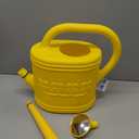 2 Gallon Watering Can, Outdoor Watering Can for Plants, Garden Water Can with Removable Long Spout and Stainless Steel Sprinkler Head, Large Water Can for Greenhouse (Yellow, 2 Gallon)