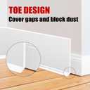 Wall Baseboard Molding Trim 4 Inch x 26 Feet Peel and Stick Trim Molding Flexible Self-Adhesive Vinyl Cove Base Trim Strip for Wall, Floor, Corner and Home Decor, White