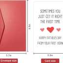 3 x SuperShunhu Humor Father’s Day Card for Him, Funny Fathers Day Card for Dad, Gag Fathers Day Gift from Oldest First Child, You Get It Right The First Time