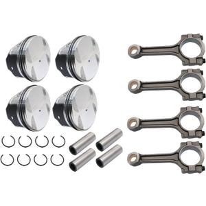 4pcs 12578324 Engine Pistons Rings Set Fits for Buick for Chevy for GMC Saturn 2.4L