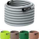 Flexzilla Colors Garden Hose 5/8 in. x 100 ft., Lightweight All-Weather Water Hose, Durable and Flexible, Leak-Free Connections, Slate Gray
