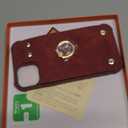 Wallet Case Compatible for iPhone 15 Plus/14 Plus with Credit Card Holder,Shockproof Protective Phone Cover 6.7 inch Supports 360Rotation Ring Stand and RFID Blocking,Burgundy