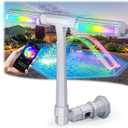 Pool Fountain for Above and Inground Pools, APP Smart Control Pool Lights with 16 Color LED Lights, Waterfall Sprinkler and Adjustable Dual Sprayer for Swimming Cooling Outdoor