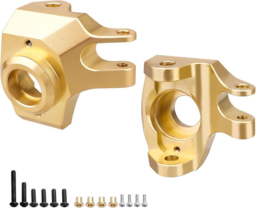 Upgraded Heavy Duty Brass Front Steering Knuckle for Axial SCX10 II 1/10 RC Crawler Upgrades Replacement Parts Weights