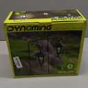 Dynaming 4 Pack Solar Hanging Lights Outdoor, Solar Powered Garden Decorative Lanterns with 4 x 38 Inch Shepherd Hooks, Waterproof Landscape Lighting for Lawn Patio Yard Pathway Driveway, Warm White
