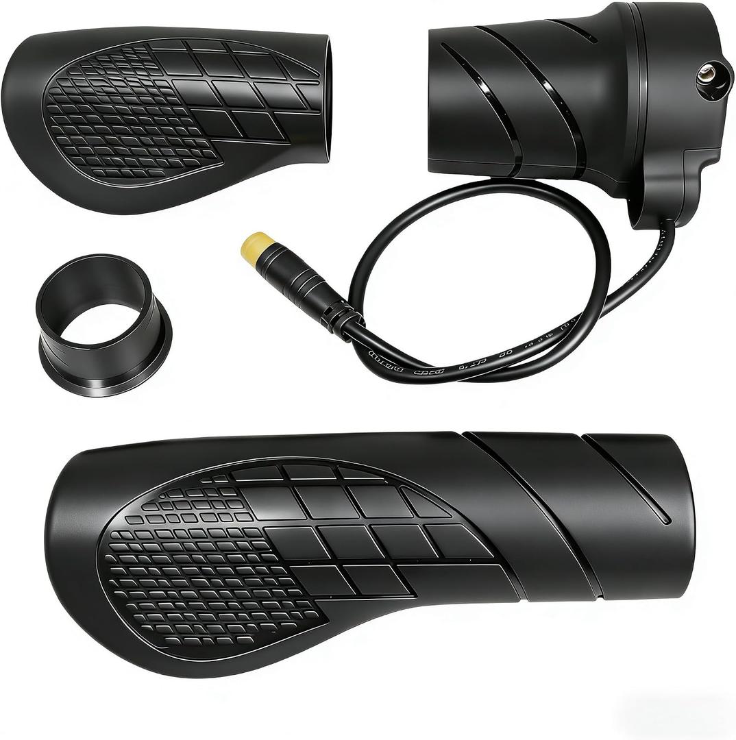 FT76X Half Twist Throttle for EBike 22.2mm Grip, 12V-72V, Universal 3-Pin Waterproof Connector, Fits Mountain Bike, Scooter, E-Scooter & Electric Bicycle