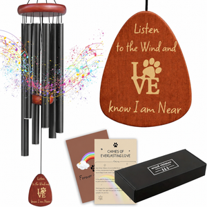 Pet Memorial Wind Chimes 26" - Dog Memorial Gifts for Loss of Dog, Dogs Remembrance Bereavement Gift, Pet Loss Sympathy Gifts