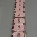 Extra Large Weekly Pill Organizer - XL Vitamin Holder with 7 Detachable Compartments, Portable Medicine Pill Organizer for Supplements, Daily Pill Case for Home and Travel,Pink