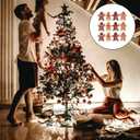 Toyvian 12pcs Christmas Flatback Embellishments Gingerbread Man Christmas Charms for Jewelry Making DIY Crafts Scrapbooking Hair Clips