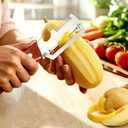 4 x 2026 Upgrade Multi-Functional Vegetable Peeler, 3 in 1 Multi Functional Wooden Handle Peeler and Bottle Opener, Kitchen Gadgets Tool for Fruit Pumpkin Peeling Potato Carrot Veggie Peeler (1)