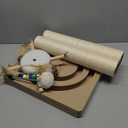 Tall Cat Scratching Post, 33 Inches, Sisal, Interactive Furniture Toys for Indoor Cats Adults, 2 Mounting Methods Large Scratcher Tree Tower with Hanging and Ball Track, Activity Center for All Ages