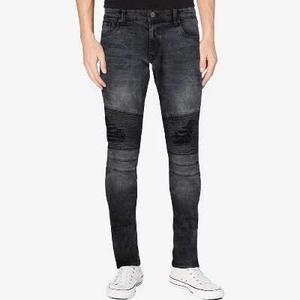 RAW X Men's Slim Fit Moto Detail Stretch Jeans, 44