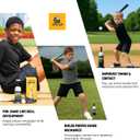 BB Swing Club Pop Tee, Pop-Up Baseball Trainer for Hitting Practice, Pop Tee Training Equipment with Ball Launcher Action, Skill Development Tool for Timing, Contact, and Swing Mechanics