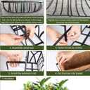 HKZ Deck Balcony Railing Planter Window Boxes - 4 Pack 24 Inch Planter Box, Balcony Planters Railing Hanging, Window Boxes Outdoor Fence Planters