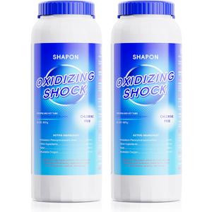 SHAPON 32 Oz Non-Chlorine Hot Tubs Shock, Spa Oxidizer for Clean Water (2 Pack)