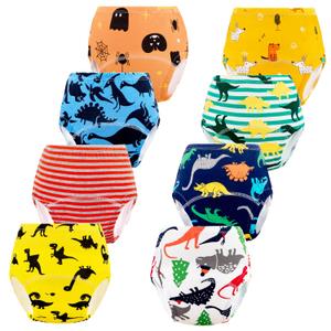 Potty Training Pants for Girls, Toddler Learning Designs Training Underwear Pants(8 Packs, Blue, 2-3T, S)