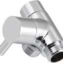 Shower Arm Diverter Valve for Hand Showerhead and Fixed Sprinkler,3 Way G1/2 Shower Head Diverter Valve Chrome