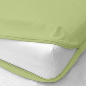 Zipper Fitted Sheet - Twin Size, 8 Inch Deep Pocket, Hotel Quality Brushed Microfiber Bottom Sheet, Soft Wrinkle-Free, Shrinkage and Fade Resistant, 1 Fitted Sheet Only (Sage)