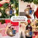2 x Baseball Christmas Ornament 2025 - Xmas Gifts for Baseball Players, Lovers, Team, Coach, Sports Fan Gifts for Boys, Kids, Men, Son, Brothers - Wooden Ornaments Tree Decorations