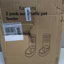 Kacoomi Automatic Dog Cat Feeder and Water Dispenser Gravity Food Feeder and Waterer Set with Pet Food Bowl for Small Medium Dog Puppy Kitten, Large Capacity 1 Gallon x 2