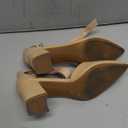 Mysoft Women's Pointed Toe Low Chunky Heels Closed Toe Ankle Strap Dress Pump Shoes 7