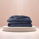 100% Cotton Duvet Cover, Navy Blue, 90*100, Throw Size | Cool, Soft & Durable | OEKO-TEX® STANDARD 100 Certified