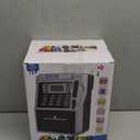 ATM Piggy Bank for Kids Rechargeable, Power-Off Memory for Real Money Safe with Debit Card, Coin Recognition,Bill Feeder,Balance Calculator, Kids ATM Machine for Boys Girls