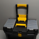 Rolling Tool Box with Wheels, Foldable Comfort Handle, and Removable Top  Toolbox Organizers and Storage by Stalwart