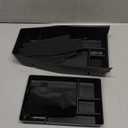 BestEvMod for Ioniq5 Armrest Storage Box & Lower Center Console Organizer Tray 2PCS with Rubber Trim Compatible with Hyundai Ioniq 5 2022-2024 Accessories (Armrest +Lower Tray) NOT FIT 2025