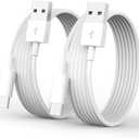LitStar Car Carplay Cable for iPhone 15/16/16 Pro Max/Plus, 2 Pack 6 FT USB A to USB C Cord for iPad 10th Gen iPad Pro iPad Air 5th 4th Mini 6th Replacement (White)