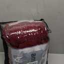 ULTICOR Jacquard Design Reclining Loveseat with Middle Console Slipcover, 8-Piece Stretch Sofa Covers, 2 seat Loveseat Recliner Cover, Washable (Style 4) (Red - Burgundy)