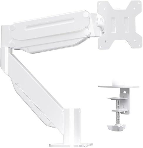 Suptek Ultrawide Monitor Arm Mount for 17 to 49 Inch Heavy Duty Curved Screen, Holds 46.2 lbs, Adjustable Gas Spring Monitor Arm Desk Mount Stand, 75/100 Vesa Mount, White(MD71LW)
